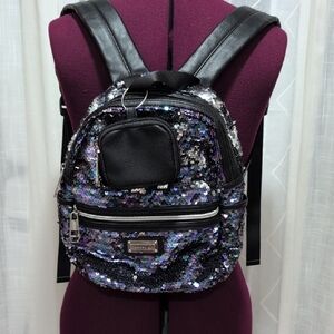 New without tag Madden Girl Black and Silver Sequin Backpack